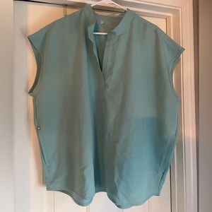 FIGS Scrubs set Rafaela oversized top Robin egg blue